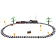 Large Retro Train Locomotive Remote Control Train Light Steam Sound RC0700