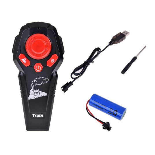 Large Retro Train Locomotive Remote Control Train Light Steam Sound RC0700