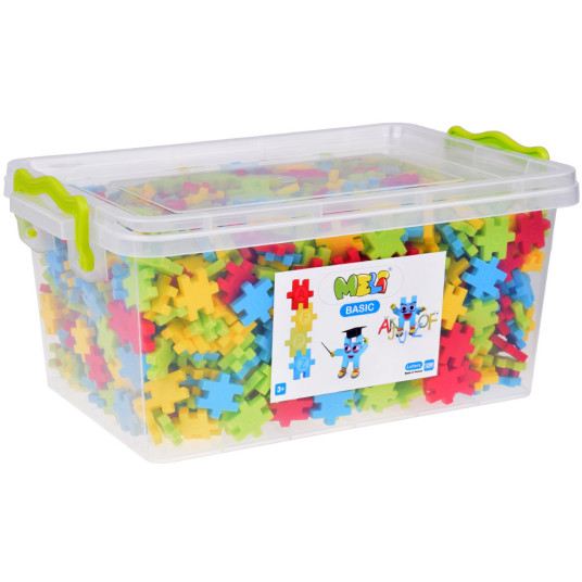 Construction Blocks Waffles Basic Letters 1200-pieces with letters ZA5668
