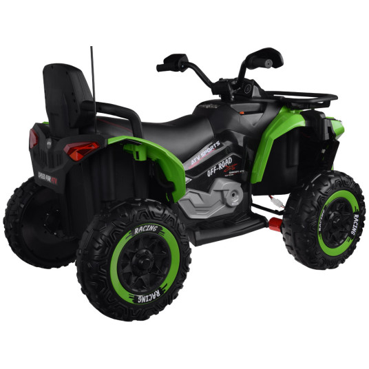 Suuri 4x4 4x4 akkukäyttöinen mönkijä lapsille PA0328 Vihreä