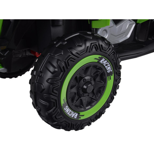 Suuri 4x4 4x4 akkukäyttöinen mönkijä lapsille PA0328 Vihreä