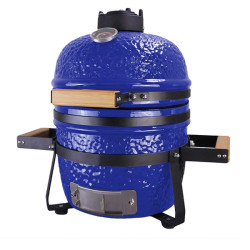 Kamado Grilli BIGGRILL 13" sininen + kansi, grilli, deflektori, grilli, tuhkankeräystyökalu