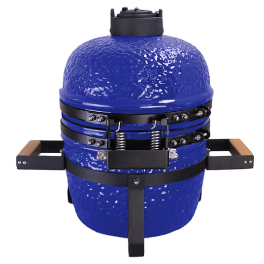 Kamado Grilli BIGGRILL 13" sininen + kansi, grilli, deflektori, grilli, tuhkankeräystyökalu
