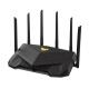 Asus Wireless Wifi 6 Dual Band Gaming Router TUF-AX6000 802.11ax, 1148+4804 Mbit/s, 10/100/1000 Mbit/s, Ethernet LAN (RJ-45) portit 5, Antennityyppi Ulkoinen