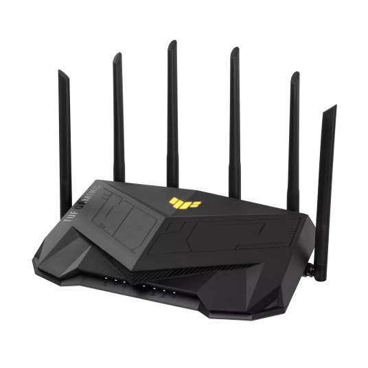 Asus Wireless Wifi 6 Dual Band Gaming Router TUF-AX6000 802.11ax, 1148+4804 Mbit/s, 10/100/1000 Mbit/s, Ethernet LAN (RJ-45) portit 5, Antennityyppi Ulkoinen
