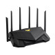 Asus Wireless Wifi 6 Dual Band Gaming Router TUF-AX6000 802.11ax, 1148+4804 Mbit/s, 10/100/1000 Mbit/s, Ethernet LAN (RJ-45) portit 5, Antennityyppi Ulkoinen