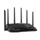 Asus Wireless Wifi 6 Dual Band Gaming Router TUF-AX6000 802.11ax, 1148+4804 Mbit/s, 10/100/1000 Mbit/s, Ethernet LAN (RJ-45) portit 5, Antennityyppi Ulkoinen
