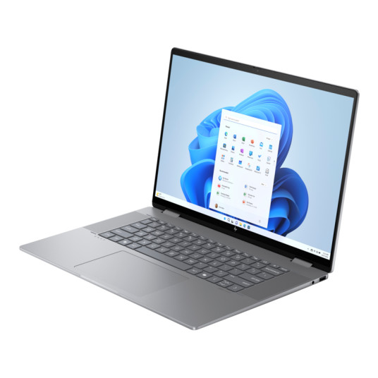HP Envy x360 2-in-1 Laptop 16-ad0001ny - Ryzen 5 8640HS, 16GB, 512GB SSD, 16" WUXGA IPS 300-nit Touch, 5MP IR cam, US backlit keyboard, 68Wh, Meteor Silver, Win 11 Home, 1 years