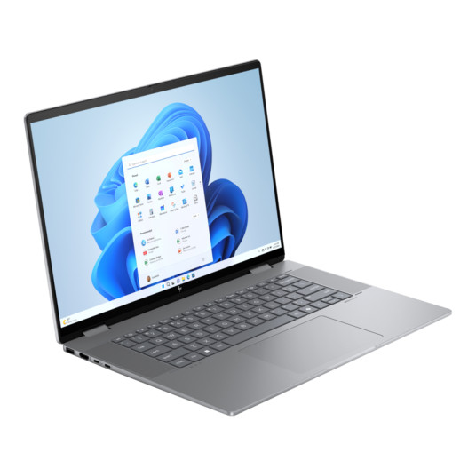 HP Envy x360 2-in-1 Laptop 16-ad0001ny - Ryzen 5 8640HS, 16GB, 512GB SSD, 16" WUXGA IPS 300-nit Touch, 5MP IR cam, US backlit keyboard, 68Wh, Meteor Silver, Win 11 Home, 1 years
