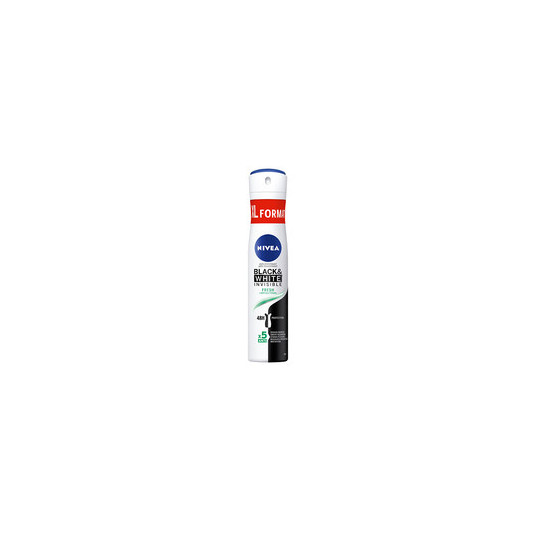 Nivea Black & White Invisible Fresh Anti-perspirant - Antiperspirant spray, 200ml