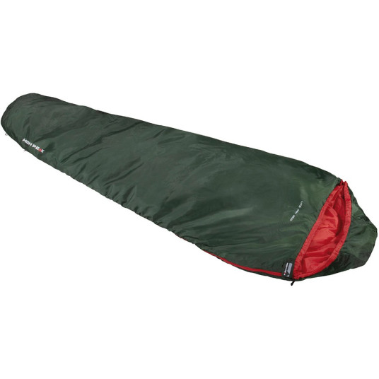 High Peak Lite Pak 1200 muumimakuupussi polyesteri vihreä, punainen