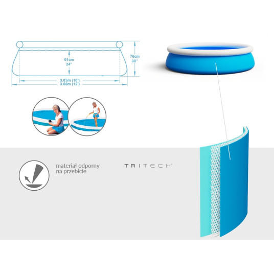 Bestway POOL POOL 5.377l 366x76cm 57274
