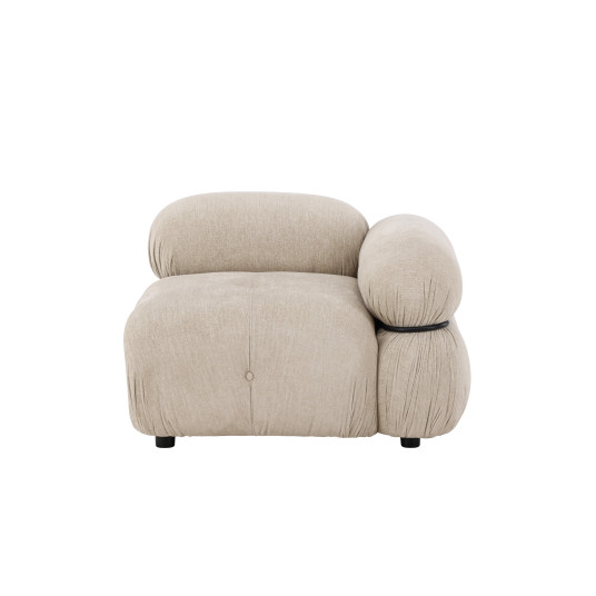 Mika Moduulisohva - Kulmasohva - Musta / Beige - Vasen