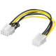 Goobay 93635 Power cable/adapter for PC graphics card; PCI-E/PCI Express; 6-pin to 8-pin, 0.2m
