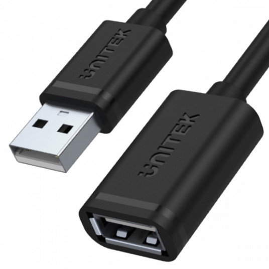 Jatkokaapeli USB 2.0 AM-AF, 0.5M; Y-C447GBK