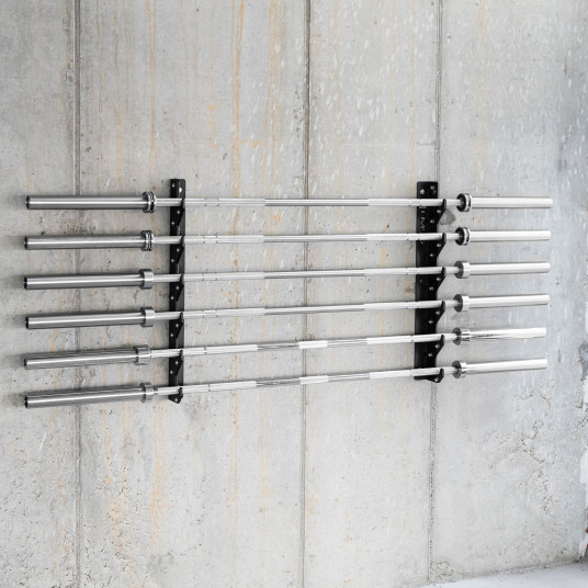 STR46 WALL MOUNTED OLIMPIC BARBELL RACK HMS