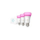 Philips Hue White and Color ambiance Aloituspakkaus: 3 E27-älylamppua (1 100) + Dimmer switch