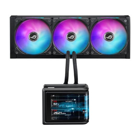 ASUS ROG Ryuo IV SLC 360 ARGB prosessori Universal Liquid Cooler 12 cm Musta