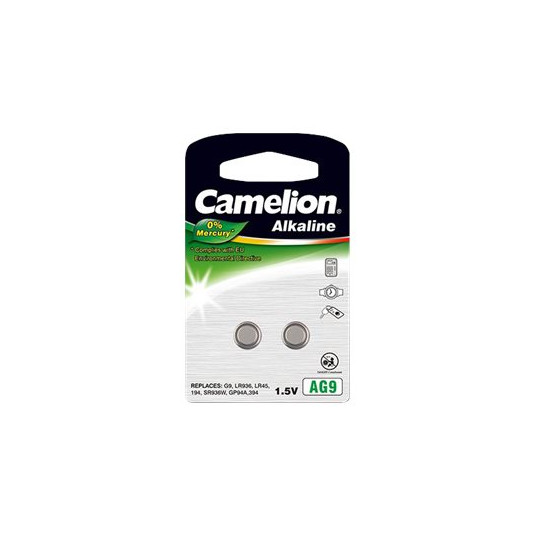 Camelion | AG9/LR45/LR936/394 | Alkalinen nappiparisto | 2 kpl | 2 kpl)