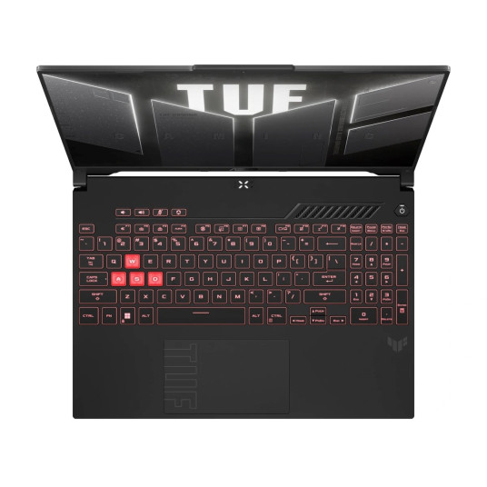 ASUS TUF Gaming A16 FA607NU-R5165 Ryzen 5 7535HS 16.0" FHD+ 144Hz Value IPS-taso 300nits AG 16GB DDR5 SSD512 GeForce RTX 4050 6GB LAN WLAN+BT Cam720p 56Wh NoOS Mecha Harmaa