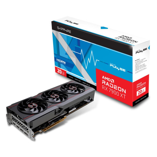 Näytönohjain|SAPPHIRE|AMD Radeon RX 7900 XT|20 GB|GDDR6|384 bittiä|PCIE 4.0 16x|Active|2xHDMI|2xDisplayPort|11323-02-20G