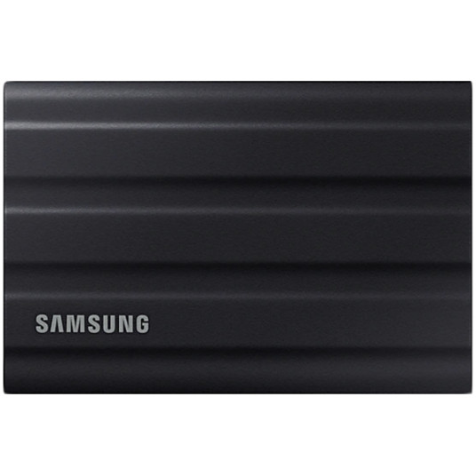 SAMSUNG T7 Shield Ext SSD 2000 GB USB-C black 1050/1000 MB/s 3 yrs, included USB Type C-to-C and Type C-to-A cables, Rugged storage featuring IP65 rated dust and water resistance and up to 3-meter drop resistant