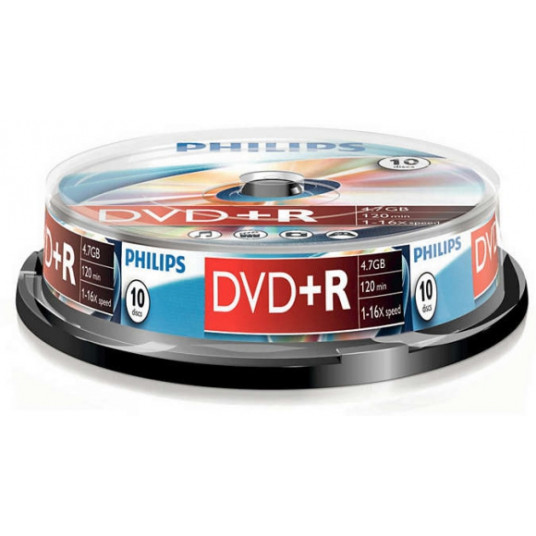 DVD+R 4.7GB x16 Cake Box 10