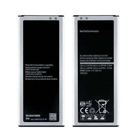 Samsung Replacement EB-BN910BBE Battery Samsung N910 Note 4 3220 mAh (NO LOGO)
