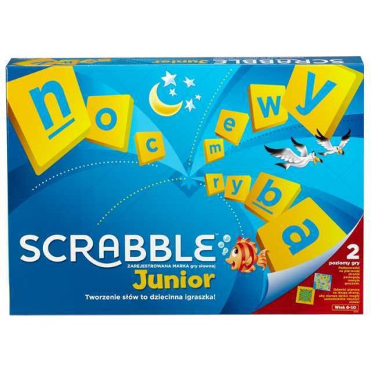 Mattel Scrabble Junior Word -lautapeli lapsille