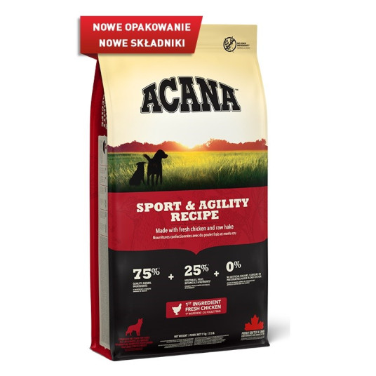 ACANA Sport &amp; Agility - kuivaruoka koirille - 17kg