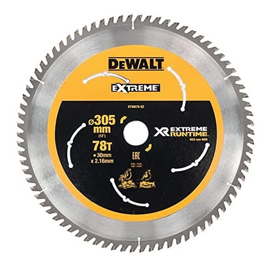 DEWALT PYÖRÖSAHAN TERÄT.305x30mmx78z EXTREME RUNTIAIKA