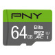 PNY Elite 64 GB MicroSDXC Class 10 -muistikortti