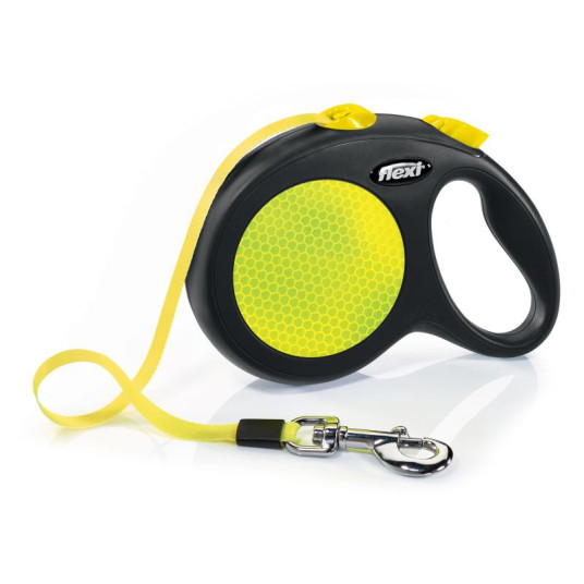 Flexi New Neon L, raidallinen, 50kg asti, 5m