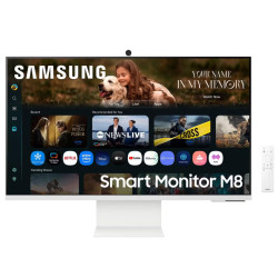 Samsung LS32FM801UUXDU 32" VA Smart Monitor M8 M80F 4K, 3840x2160/16:9/400cd/m2/4ms/HDMI USB | Samsung