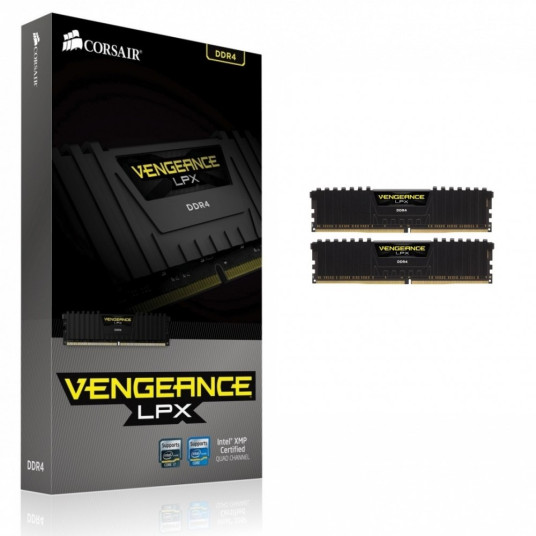 "Corsair Vengeance LPX 16GB musta [2x8GB DDR4 2133MHz CL13 1.2V XMP 2.0 DIMM]"