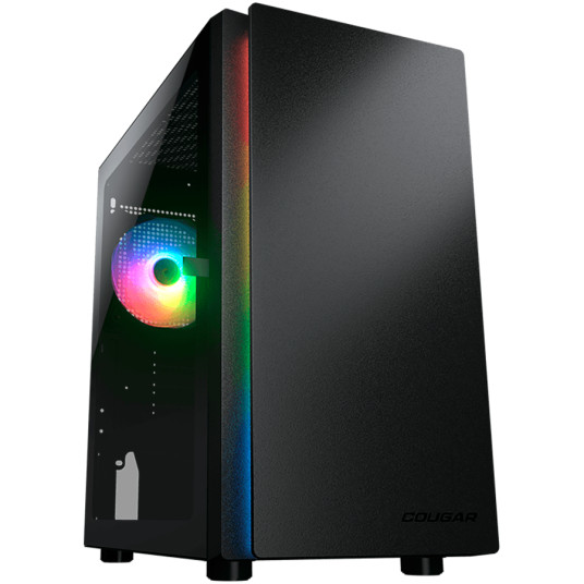COUGAR PURITY RGB PC-kotelo, Mini Tower, musta