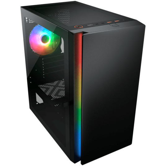 COUGAR PURITY RGB PC-kotelo, Mini Tower, musta