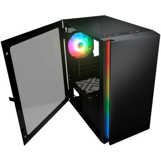 COUGAR PURITY RGB PC-kotelo, Mini Tower, musta