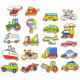 Puinen magneettisarja Viga Toys Vehicles Ajoneuvot