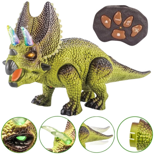 WOOPIE Dinosaurus Kauko-ohjattava RC robotti Triceratops Triceratops