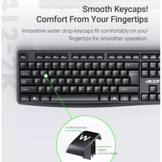 Acer LK41-2K Wireless Keyboard + Mouse USB / ENG