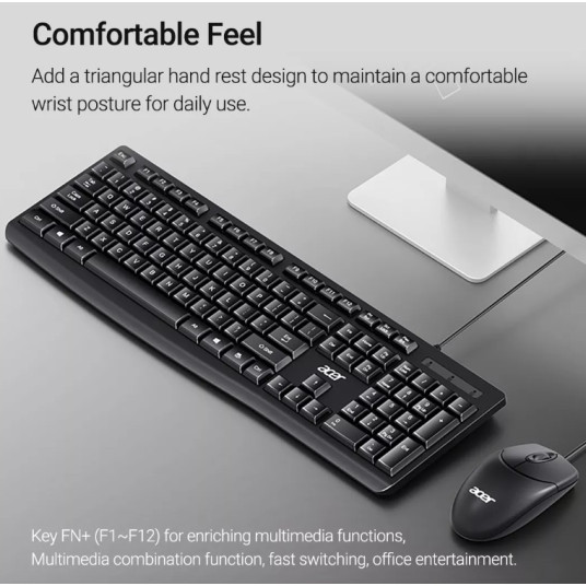 Acer OAK040 Wired Keyboard + Mouse USB / ENG