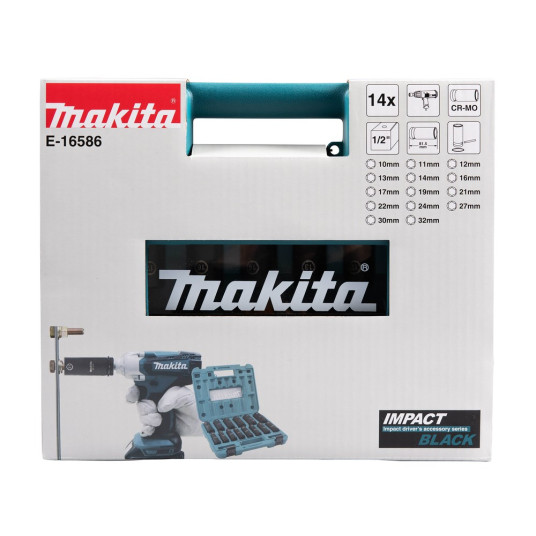 1/2" set of impact twist heads MAKITA E-16586, 14 pcs.