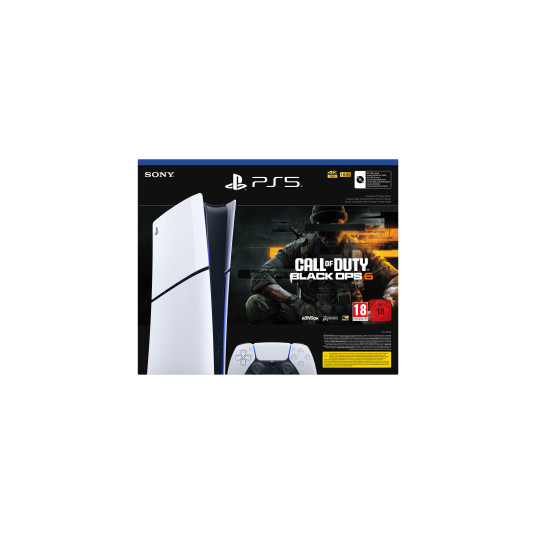 Pelikonsoli Sony Playstation 5 Slim Digital Edition (PS5) 1TB White + Call of Duty Black Ops 6 Bundle