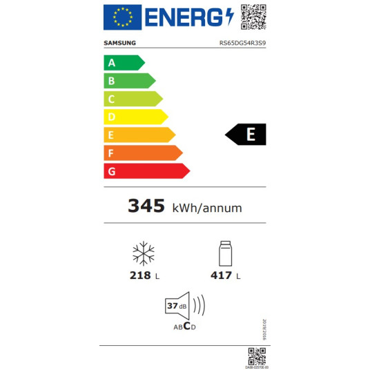 Jääkaappi Samsung RS65DG54R3S9EO + LAHJA
