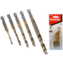 MAKITA HSS-TIN METALLIPORANTERÄSARJA 1/4" HEX /5kpl.