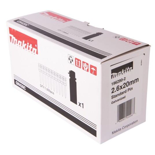Betoninaulat Makita 196290-2, 20 mm x 2,6 mm Makita 196290-2, 20 mm x 2,6 mm.