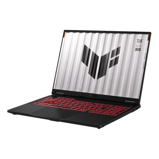 ASUS TUF Gaming A16 FA608UH-R7165 AMD Ryzen™ 7 260 -kannettava tietokone 40,6 cm (16") WUXGA 16 GB DDR5-SDRAM 512 GB SSD NVIDIA GeForce RTX 5050 Wi-Fi 6E (802.11ax) NoOS Musta, harmaa