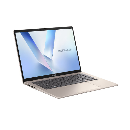 Asus Vivobook 14 X1407QA-LY045W | Platinum Gold | 14 " | IPS | WUXGA | 1920 x 1200 pikseliä | Häikäisemättömyys | Snapdragon X | X1 26 100 | 16 GB | LPDDR5X | 512 GB kiintolevy | Qualcomm Adreno GPU | Windows 11 Home | 802.11ax | Bluetooth-versio 