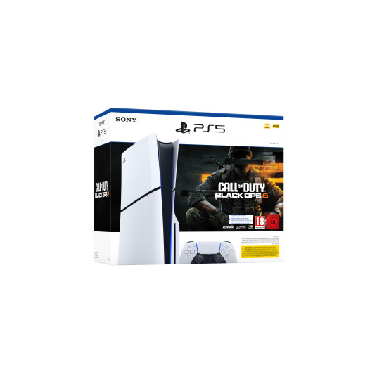 Pelikonsoli Sony Playstation 5 Slim (PS5) 1TB White + Call of Duty Black Ops 6 Bundle